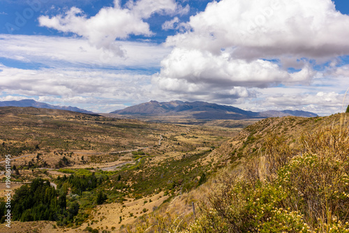 mountain landscape with blue sky