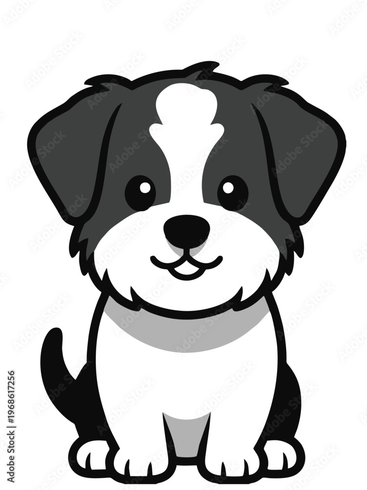 Fototapeta premium Cute Dog Illustration for Stickers and Prints