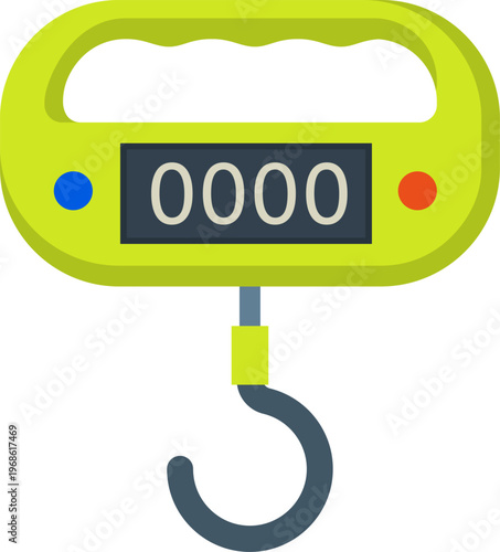 Handheld digital hanging scale for weighing luggage