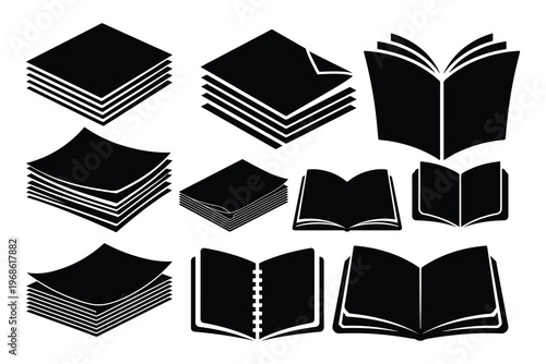 Black and white book books book black and white stacked books
