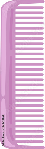 Purple hair comb for daily grooming and styling