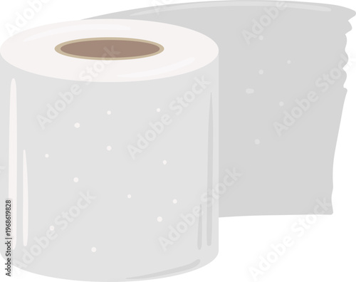 Toilet paper roll with unrolling sheet for hygiene