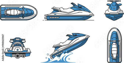 jet ski icon collection