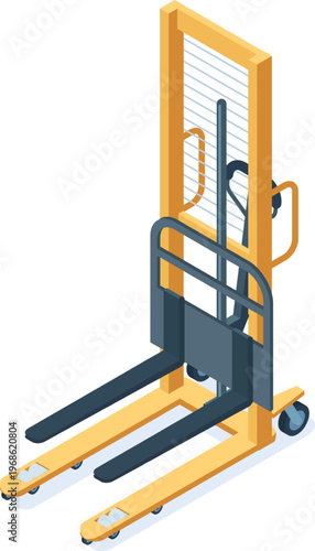 Manual pallet stacker lifting warehouse material handling equipment