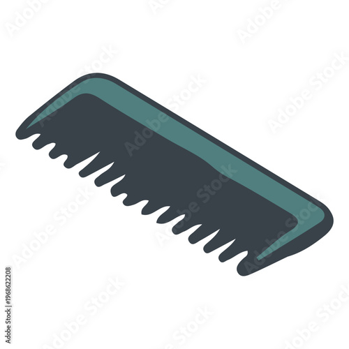 Isometric Hair Comb Illustration