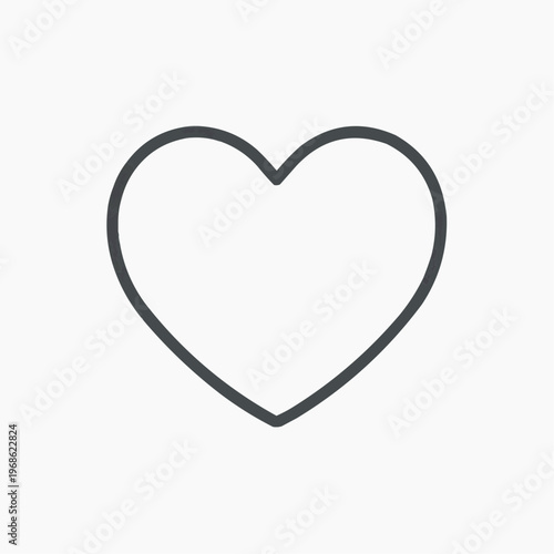 Heart Suit Icon. Thin Line Symbol of Heart Playing Card Suit for Poker, Gambling, and Casino Games. Isolated Vector Illustration. stock illustration...