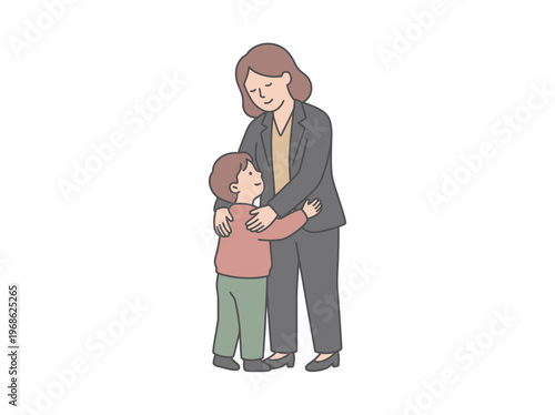 Mother and Child Together on Mothers Day