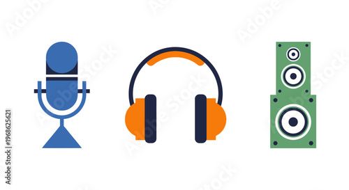 Audio equipment for music and podcasting.