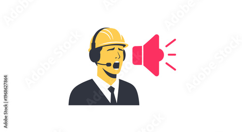 Silent Scream Flat Illustration of a Remote Worker's Overloaded Mind