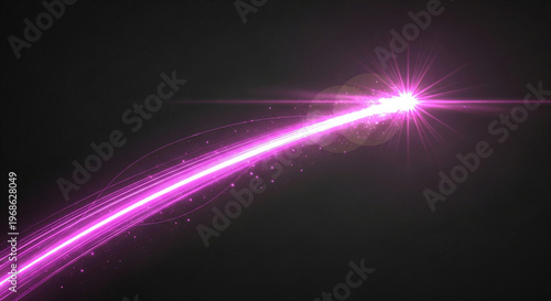 Abstract Pink Light Beam Laser Flare Motion Background Path