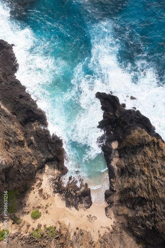 waves and rocks