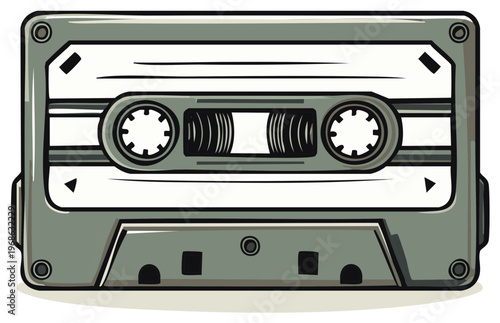 Vintage Audio Cassette Tape Retro Music Media Technology Old School Sound Recording