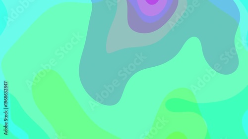 Abstract Mint Green Background Animated Liquid Wave Fluid Layered Soft Pastel Water Ripple