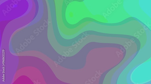 Abstract Muted Green Background Animated Liquid Wave Fluid Soft Pastel Flowing Ripple Motion