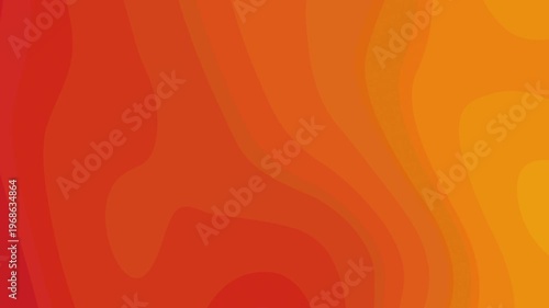 Abstract Orange Red Background Animated Liquid Wave Fluid Layered Hot Lava Flowing Ripple Motion