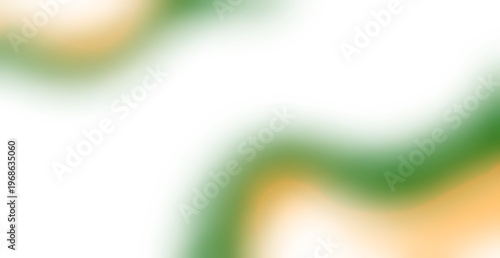 Abstract vintage green and yellow gradient waves flow smoothly. Retro tones suit banners and posters. Clean white background enhances clarity.