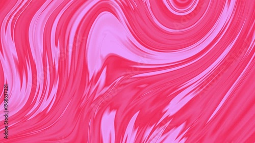 Abstract Pink Background Animated Liquid Wave Fluid Layered Bright Flowing Ripple