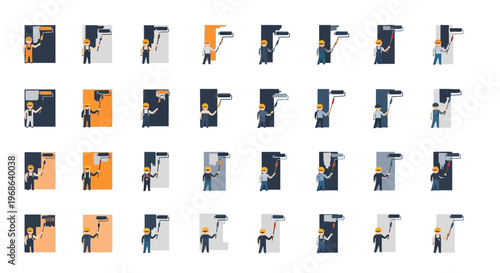 Collage of people in various professional settings.