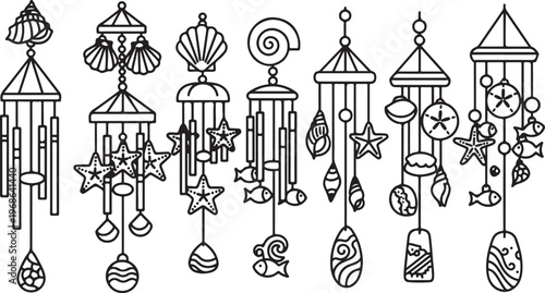 Obraz na płótnie Diverse collection of ornate candelabras and candle holders in black and white V