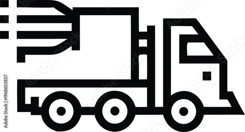 Fast Freight Delivery Truck Symbolizing Efficient Logistics and Express Shipping