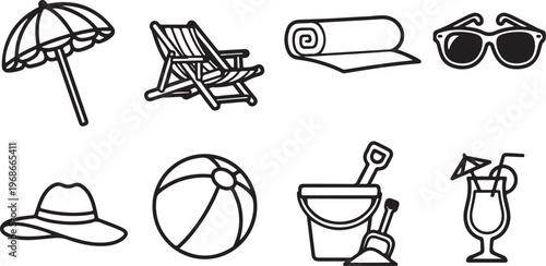 A collection of vintage and modern eyeglasses and frames on a plain background Vector