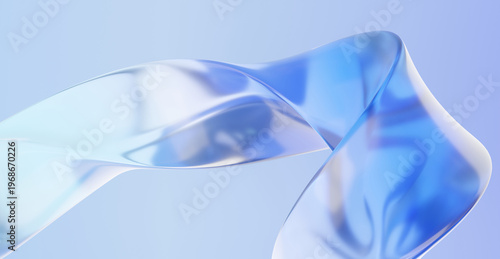 Quadro su tela Motion curve gradient colour design futuristic abstract background