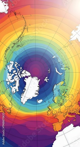 Ozone Layer Depletion Over Arctic Region.