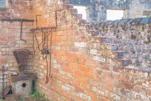 Village en ruine de Oradour-sur-Glane dans le Limousin en France.