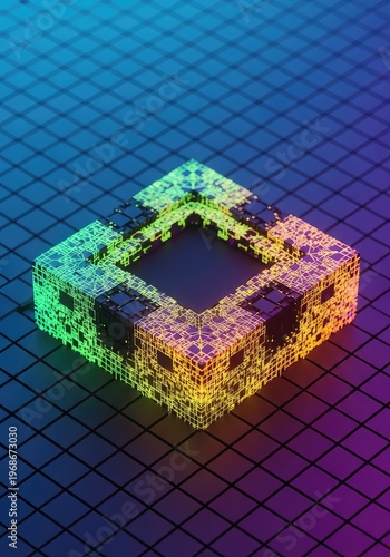 Fundamental representation of a digital canvas component, showing pure emptiness and geometric structure at the smallest scale of visualization, error, solid, canvas
