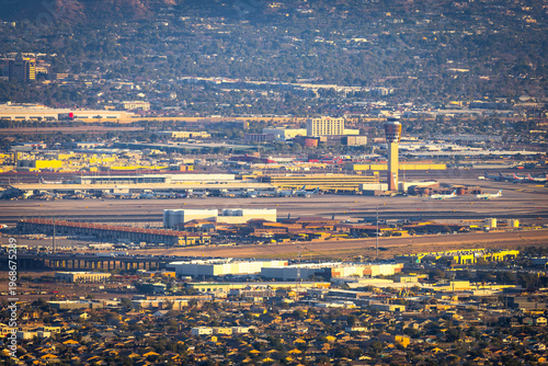 Phoenix Sky Harbor International Airport View from Dobbins Lookout Arizona