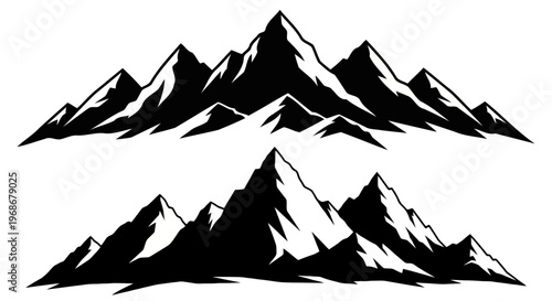 Mountain Minimalist Logo Vector
