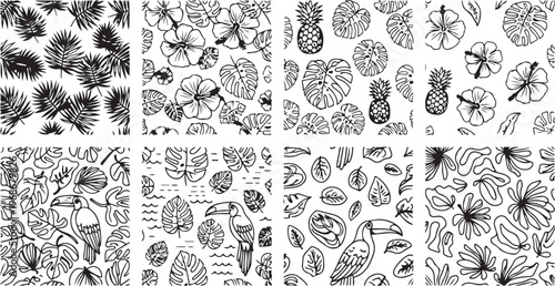 Intricate collection of traditional ornamental patterns and designs Vector