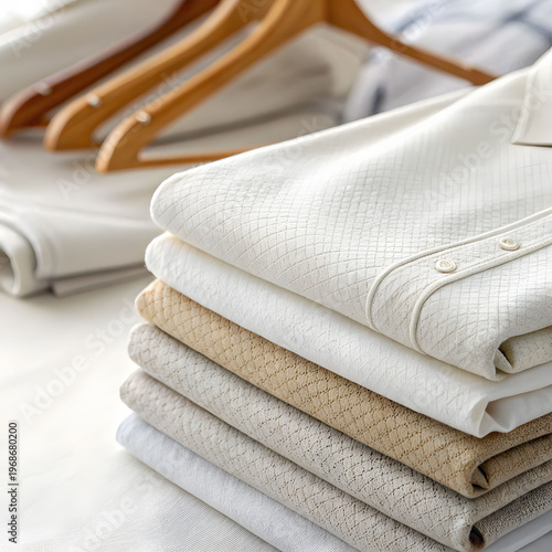 close-up on white background featuring stacked objects, clean shadows
