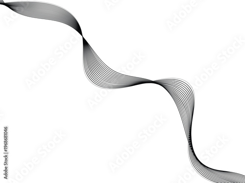 silver ribbon isolated on white
