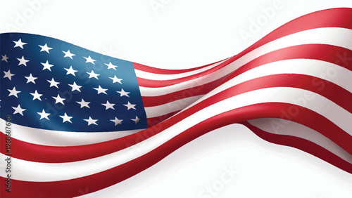American flag, USA flag, waving flag, patriotic symbol, national emblem, red white blue