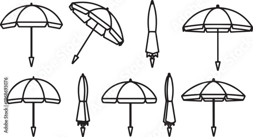 Various types of pliers and scissors illustrated for identification Vector