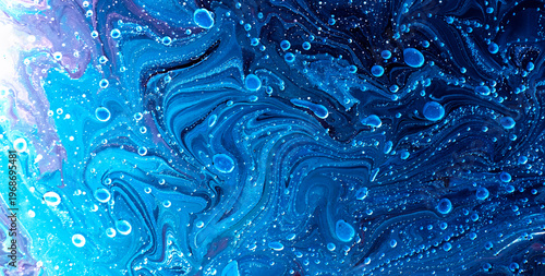 A Colorful Water-Inspired Painting with Grunge Elements