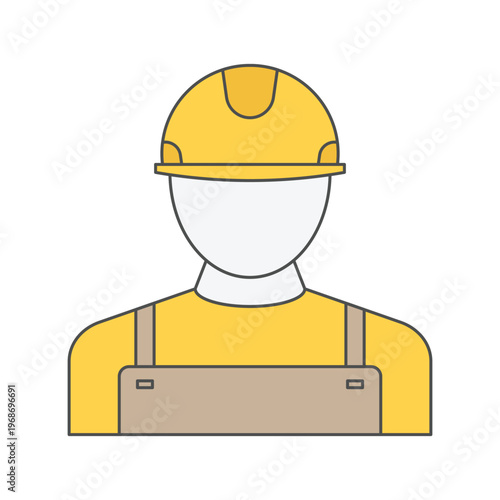 construction worker with helmet