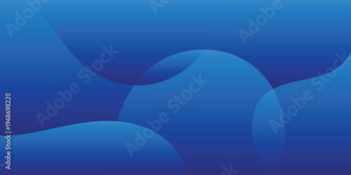 Blue Abstract Fluid Wave Background with Gradient Layers, Smooth Curved Shapes and Minimal Modern Style, Perfect for Website Headers, Banners, Presentations and Corporate Use