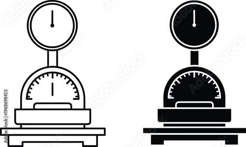 Scale icon for weight measurement and balance comparison.