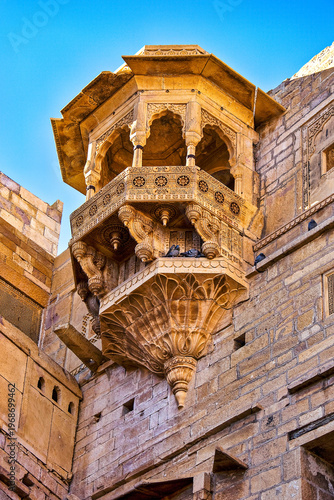 Old Town Palace inside Jaisalmer Fort, Rajasthan, India