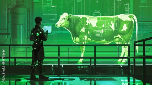 Digital livestock analysis with AI and futuristic interfaces