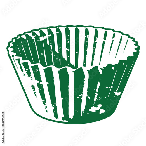 Green distressed cupcake liner green cupcake liner distressed style baking muffin wrapper green color