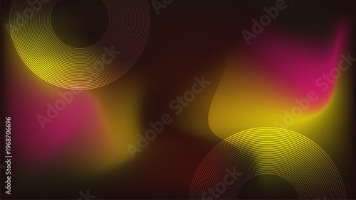 Colorful abstract gradient background with vibrant glowing shapes and smooth modern fluid light