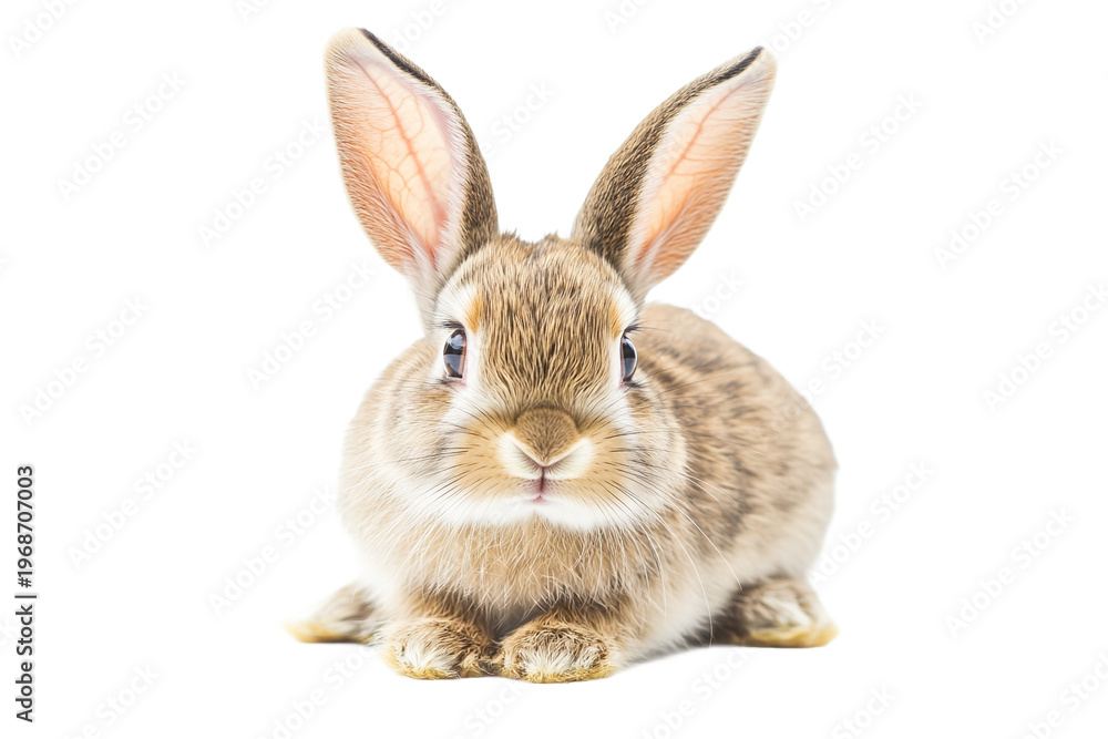 Fototapeta premium Rabbit isolated on a transparent background
