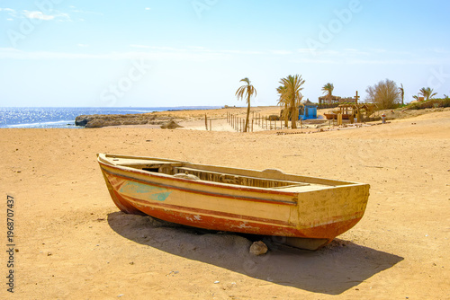 fishing boat on the beach
