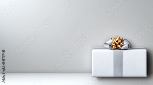 gift box on a black background