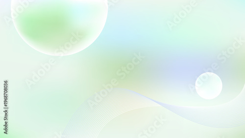 Light abstract gradient background with soft circles and smooth pastel modern color blend