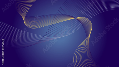 Purple abstract gradient background with flowing wave lines and elegant modern light curves