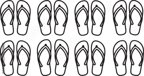 Handwritten cursive font characters resembling the digit three Vector